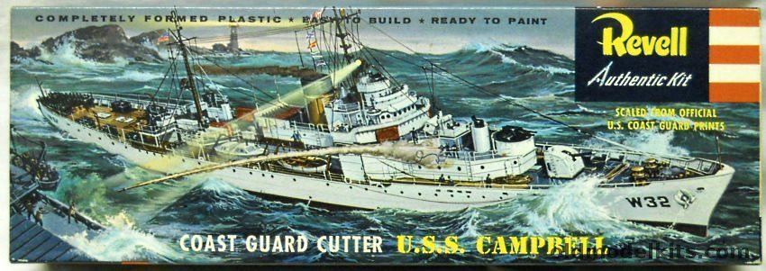 Revell 1/301 USS Campbell Coast Guard Cutter -'S' Issue, H338-149 plastic model kit